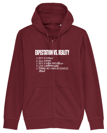 Expectation vs Reality – Funny Relatable Life Goals Burgundy