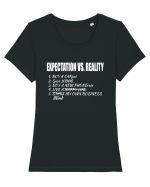 Expectation vs Reality – Funny Relatable Life Goals Tricou mânecă scurtă guler larg fitted Damă Expresser