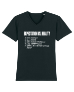 Expectation vs Reality – Funny Relatable Life Goals Tricou mânecă scurtă guler V Bărbat Presenter