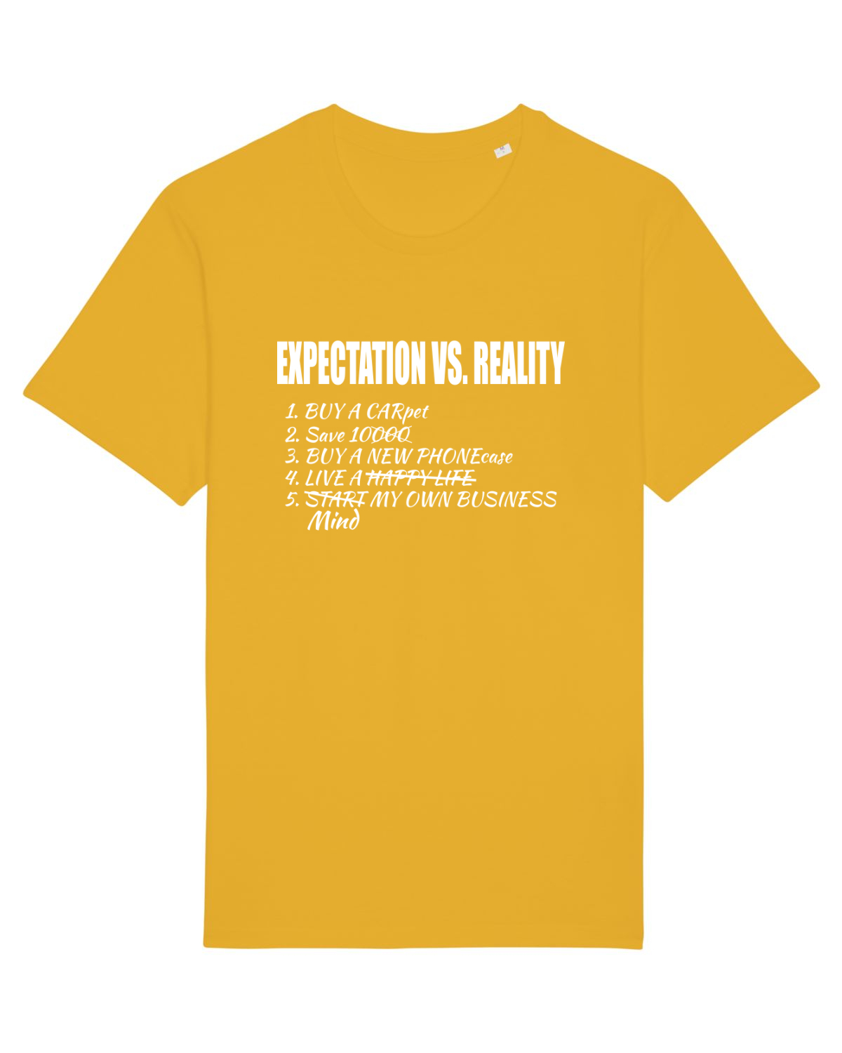 Tricou mânecă scurtă Unisex Rocker Spectra Yellow