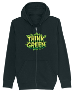THINK GREEN  5 Hanorac cu fermoar Unisex Connector