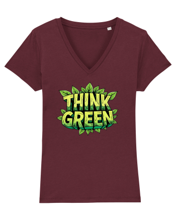THINK GREEN  5 Burgundy