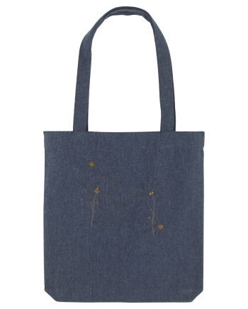 FLORAL GEOMETRIC PEISAJ MUNTE Midnight Blue