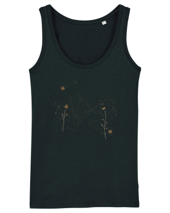 FLORAL GEOMETRIC PEISAJ MUNTE Black