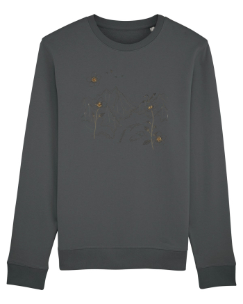 FLORAL GEOMETRIC PEISAJ MUNTE Anthracite