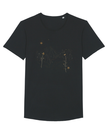 FLORAL GEOMETRIC PEISAJ MUNTE Black