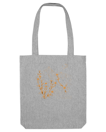 FLORAL GEOMETRIC PEISAJ MUNTE 2 Heather Grey