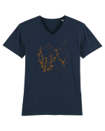FLORAL GEOMETRIC PEISAJ MUNTE 2 Tricou mânecă scurtă guler V Bărbat Presenter