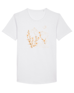 FLORAL GEOMETRIC PEISAJ MUNTE 2 Tricou mânecă scurtă guler larg Bărbat Skater