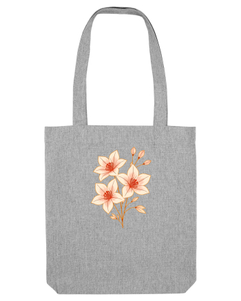 FLORAL GEOMETRIC HIBISCUS  Heather Grey