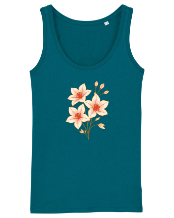 FLORAL GEOMETRIC HIBISCUS  Ocean Depth