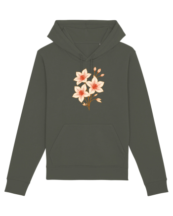 FLORAL GEOMETRIC HIBISCUS  Khaki