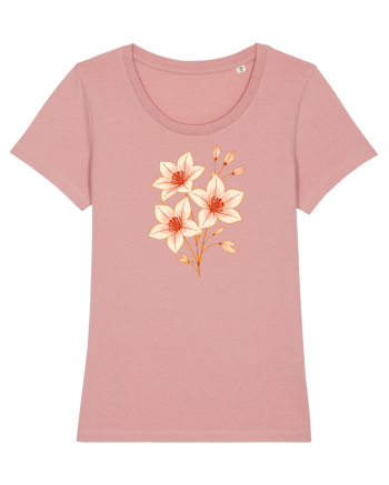 FLORAL GEOMETRIC HIBISCUS  Canyon Pink