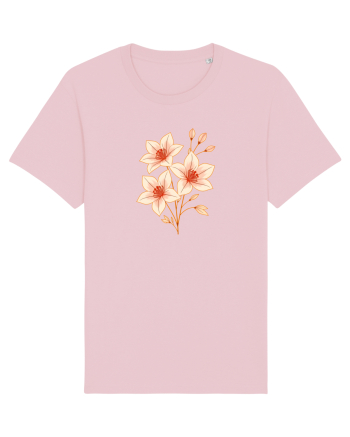 FLORAL GEOMETRIC HIBISCUS  Cotton Pink