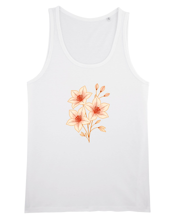 FLORAL GEOMETRIC HIBISCUS  White
