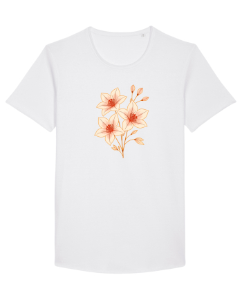 FLORAL GEOMETRIC HIBISCUS  White