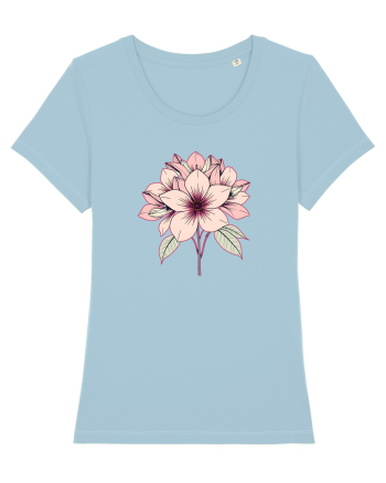 FLORAL GEOMETRIC 9 Sky Blue