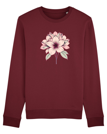 FLORAL GEOMETRIC 9 Burgundy