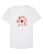 FLORAL GEOMETRIC 9 Tricou mânecă scurtă guler larg Bărbat Skater