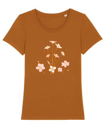 FLORAL GEOMETRIC - FLORI DE CAMP 1 Roasted Orange
