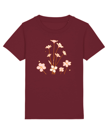 FLORAL GEOMETRIC - FLORI DE CAMP 1 Burgundy
