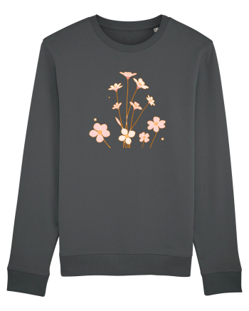 FLORAL GEOMETRIC - FLORI DE CAMP 1 Anthracite