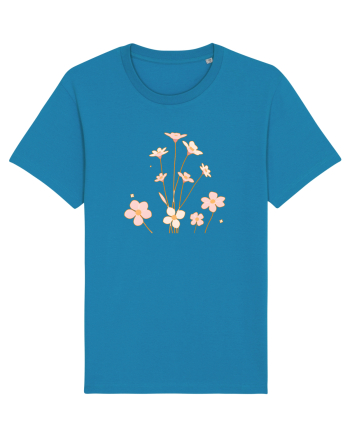 FLORAL GEOMETRIC - FLORI DE CAMP 1 Azur