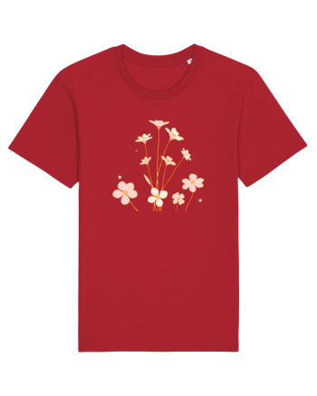 FLORAL GEOMETRIC - FLORI DE CAMP 1 Red