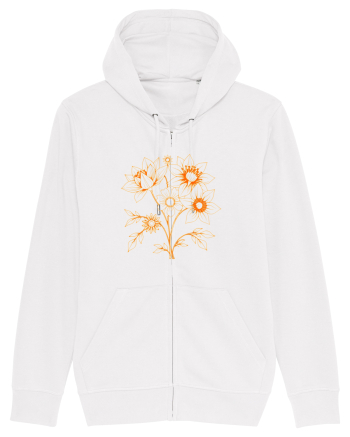 FLORAL GEOMETRIC - FLORI SALBATICE 1 White