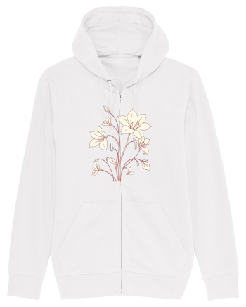 FLORAL GEOMETRIC - CRINI White