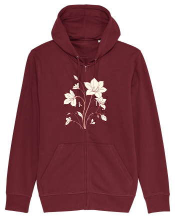 FLORAL GEOMETRIC - CRINI Burgundy