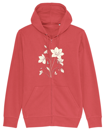 FLORAL GEOMETRIC - CRINI Carmine Red