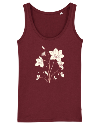 FLORAL GEOMETRIC - CRINI Burgundy