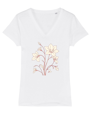 FLORAL GEOMETRIC - CRINI White
