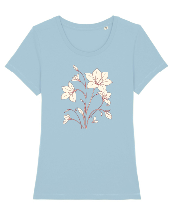 FLORAL GEOMETRIC - CRINI Sky Blue