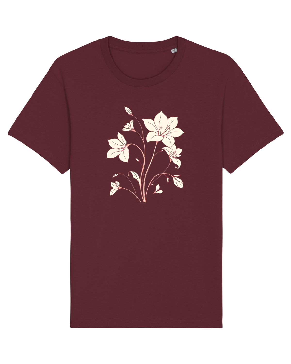 Tricou mânecă scurtă Unisex Rocker Burgundy