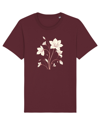 FLORAL GEOMETRIC - CRINI Burgundy