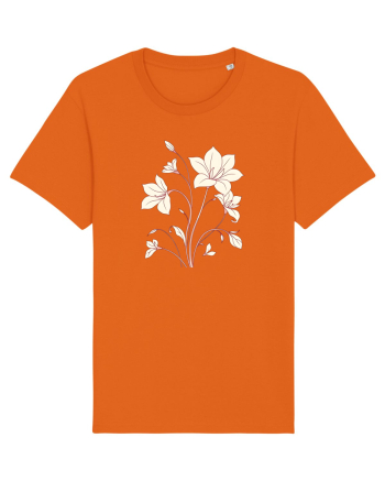FLORAL GEOMETRIC - CRINI Bright Orange