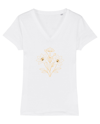 FLORAL GEOMETRIC - CRINI 2 White