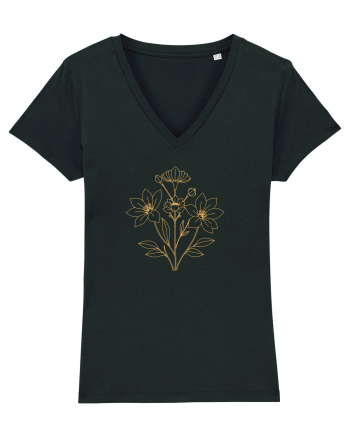 FLORAL GEOMETRIC - CRINI 2 Black