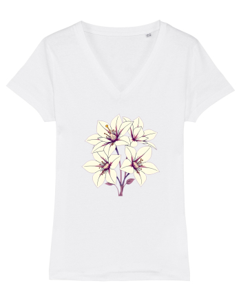 FLORAL GEOMETRIC - CRINI 3 White