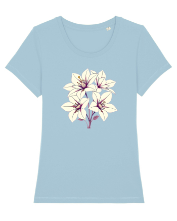 FLORAL GEOMETRIC - CRINI 3 Sky Blue