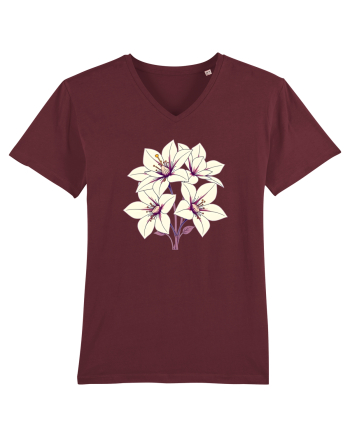 FLORAL GEOMETRIC - CRINI 3 Burgundy