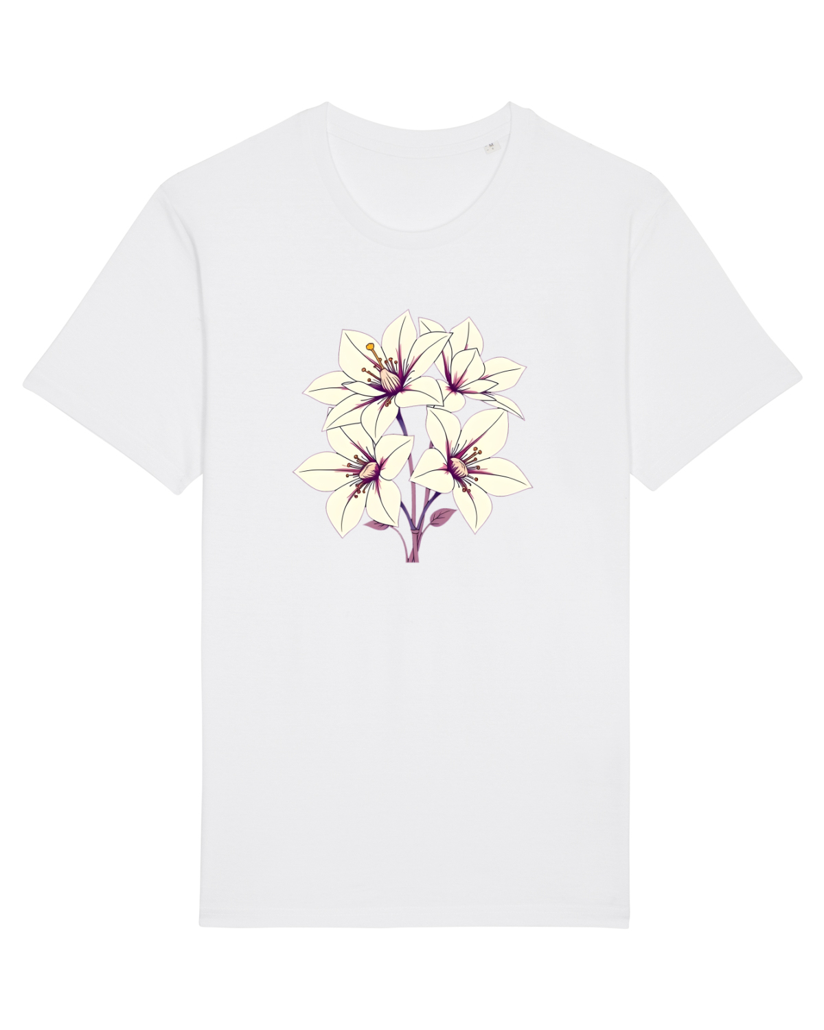 Tricou mânecă scurtă Unisex Rocker White