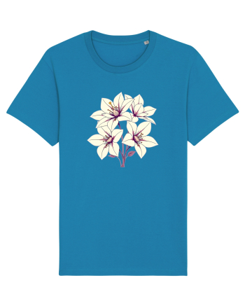 FLORAL GEOMETRIC - CRINI 3 Azur