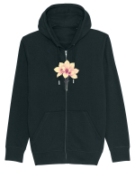 FLORAL GEOMETRIC - CRINI 4 Hanorac cu fermoar Unisex Connector