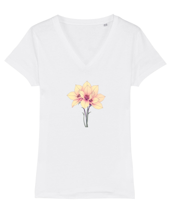 FLORAL GEOMETRIC - CRINI 4 White