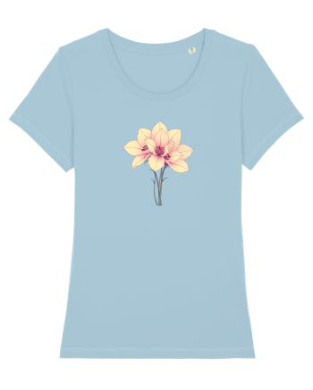 FLORAL GEOMETRIC - CRINI 4 Sky Blue