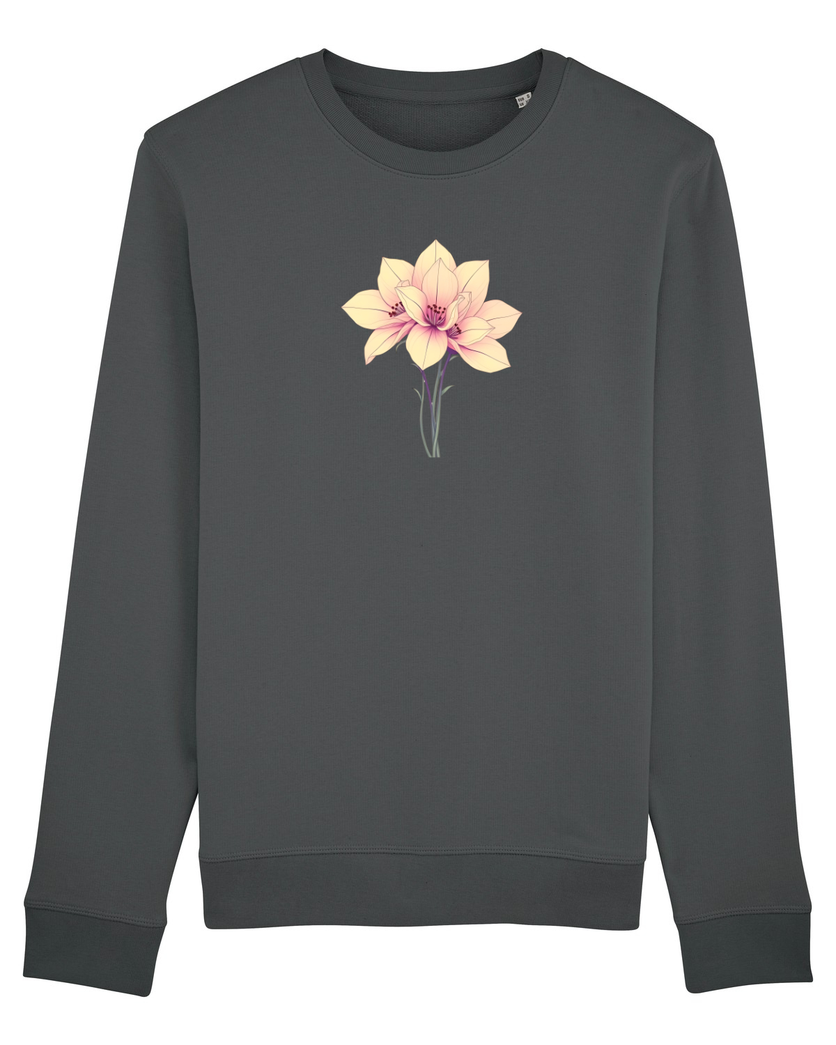 Bluză mânecă lungă Unisex Rise Anthracite