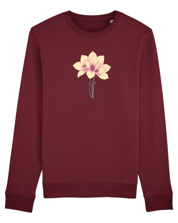 FLORAL GEOMETRIC - CRINI 4 Burgundy